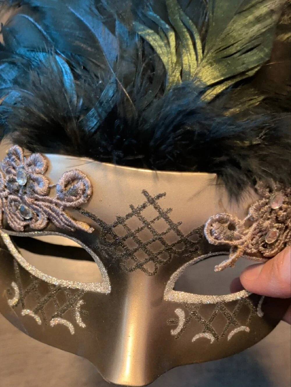 Elegant Masquerade Ball Halloween Masks Feathers Lace Rhinestones Costume Lot 4